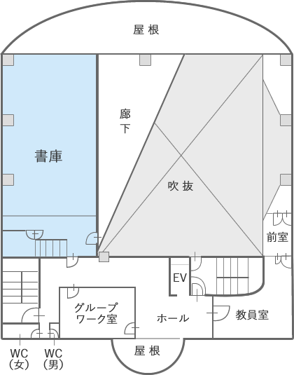 館内案内図3階（北里ホール3階平面図）